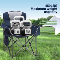 Silla de Camping Plegable de Gran Tamaño Azul Soporte de 450 Libras Silla Deportiva para Césped con Portavasos y Bolsa Térmica - details 7