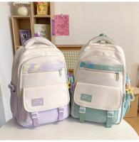 Mochila escolar de gran capacidad para niñas adolescentes, mochila grande de nailon resistente al agua para estudiantes de secundaria - details 23