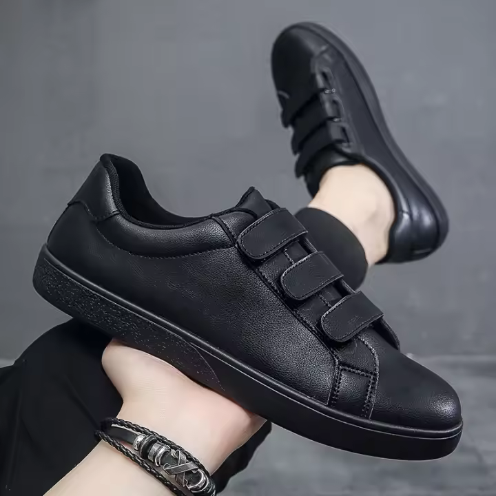 Zapatos blancos antideslizantes Para hombre, mocasines cómodos de skateboarding Para exteriores, zapatillas planas Para otoño, novedad - 1