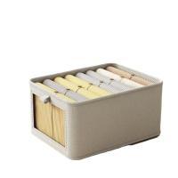 Caja de almacenamiento de tela plegable grande organizador de almacenamiento de ropa para el hogar artefactos cajón estilo dormitorio caja de almacenamiento de pantalones - details 0