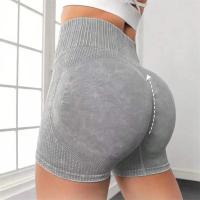 Pantalones cortos de Yoga para mujer, pantalones cortos transpirables de cintura alta para entrenamiento, Fitness, Yoga, levantamiento de glúteos, Fitness, Yoga, gimnasio, pantalones cortos para correr - details 1