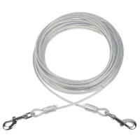 Cable de Atadura para Perros con Revestimiento de PVC Resistente a Masticaciones Longo suficiente para Perros Grandes Adecuado para Acampar al Aire Libre - details 1