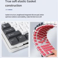 Aula-Teclado mecánico inalámbrico F87, 87 teclas, Hotswap, RGB, PBT, para juegos - details 6