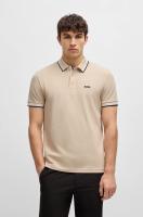 Polo de Algodón Corto BOSS Moda para Hombres en Negro - details 10