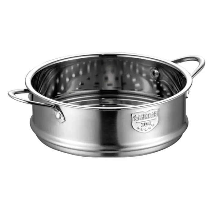 Vaporera de acero inoxidable con doble oreja para sopa, olla de leche, 20cm - 1