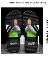 Verano nuevas chanclas de los hombres usan zapatillas de playa de goma antideslizante pellizcar pies sandalias al aire libre - details 12