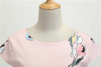 Women summer vintage 1950s 60s big swing party polka dot dress - details 5