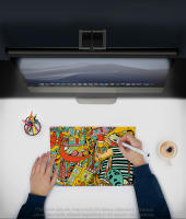 Baseus-Lámpara Led de escritorio para lectura, luz colgante de pantalla asimétrica USB, color negro, para ordenador - details 5