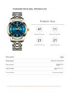 POEDAGAR Impermeable nuevo reloj de hombre doble calendario reloj de cuarzo luminoso - details 10