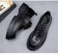 Nueva plataforma de moda, zapatos casuales, zapatos de cuero de punta grande para hombres de negocios británicos, cuero genuino - details 18