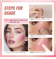 Rubor en Barra Suave Multifuncional De Larga Duración, Para Mejillas, Rubor En Barra Mate Natural Modular 3 En 1 Para Mejillas, Ojos Y Labios - details 7