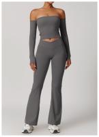 Pantalones de Yoga de Cintura Alta para Mujeres Ajuste Ajustado, Levantamiento de Cadera, Estilo Plumedo Ideal para Yoga y Fitness Material de Nylon - details 29