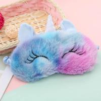 Máscara para dormir de dibujos animados de unicornio para fiesta, regalo para niños, vendas bonitas, banda para los ojos para dormir, parche para el descanso de sombra - details 2