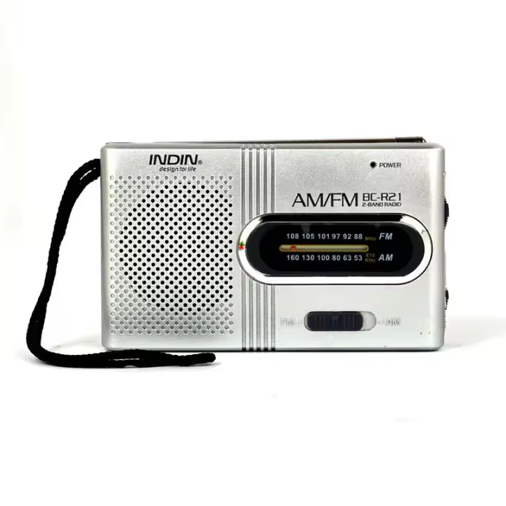BC-R21 Mini Radio, AM FM Radio Portátil con Batería, Ricevpción Mejor, Mayor Autonomía, Altavoz para andar por casa, Mini Estéreo - 1