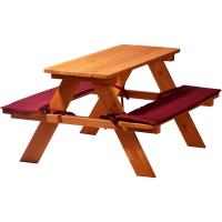 Asiento para niños fijado para Cuatro niños, como Conjunto de Estar con Mesa de Picnic o en el Casino, la Madera fsc, 90 x 85 x 45 cm, Colorido - details 16