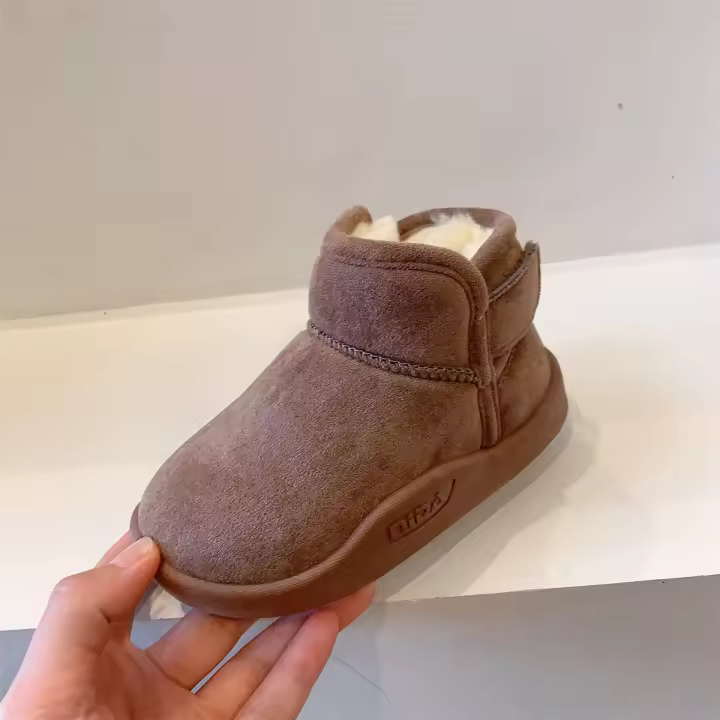 Botas de nieve, zapatos de algodón para niñas, botines cortos, zapatos cálidos para bebés - 1