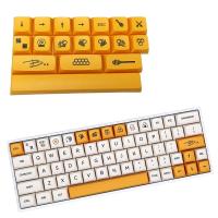 Teclas de teclado mecánico Honey Milk, 17 piezas, XDA, perfil de tinte, Sub Bee, cubierta para Cherry MX GK61 64 84 96 P9JB - details 4