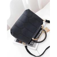 Bolso cruzado moderno y minimalista, bolso con patrón de bordado geométrico, mochila de lujo de alta gama - details 3