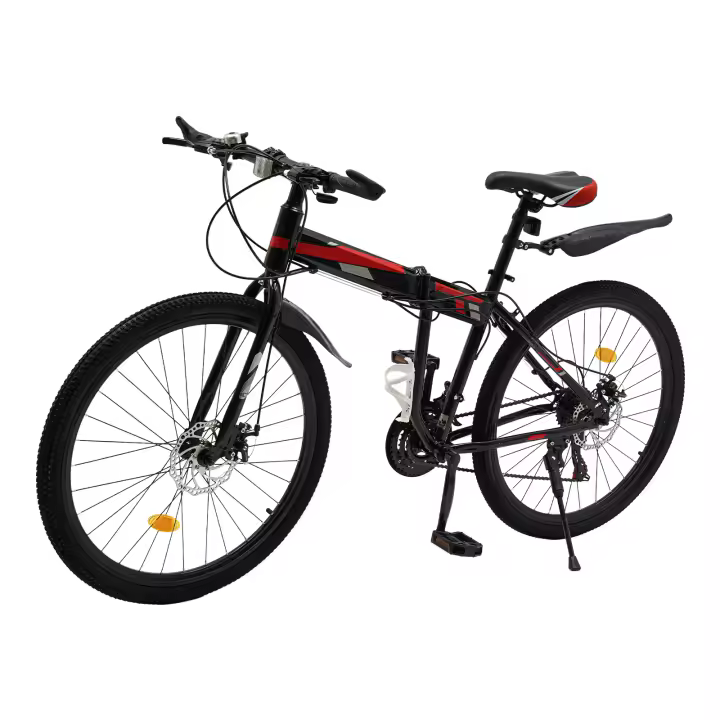 Bicicleta de Montaña MTB de Acero de Alta Carbono 26 pulgadas, 21 velocidades, con Guardabarros - 1