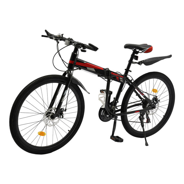 Bicicleta de Montaña MTB de Acero de Alta Carbono 26 pulgadas, 21 velocidades, con Guardabarros