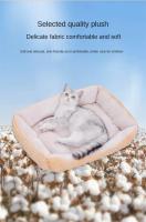 Cama cuadrada de felpa suave para perro y gato, perrera, accesorios para animales, cesta para perros, sofá cama más grande, productos para cachorros medianos, colchón - details 2