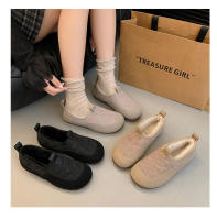 Zapatos de invierno para mujer con suela suave de piel de conejo, zapatos cálidos de algodón con tela de plumón - details 7