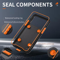 Funda de teléfono impermeable Air Box para iPhone, 15 Pro Max, 14 Plus, 13, 12, subacuática, a prueba de polvo, natación, buceo profesional - details 9