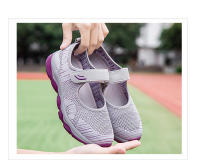Zapatos Deportivos informales de malla tejida para mujer, zapatillas profesionales antideslizantes para correr, zapatos ligeros y cómodos para mamá, Verano - details 12