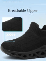 Zapatillas de deporte de marca para niños, zapatos deportivos antideslizantes para correr, zapatos planos casuales para niñas, zapatos de tenis de punto transpirables - details 6