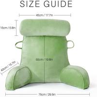 Almohada de Lectura para Cama, Almohada para Reposo en la Cama con Cuello Desmontable y Brazos para Sentarse en la Cama o el Respaldo, Almohada de Lectura Espalda para Trabajar Relajarse - details 21