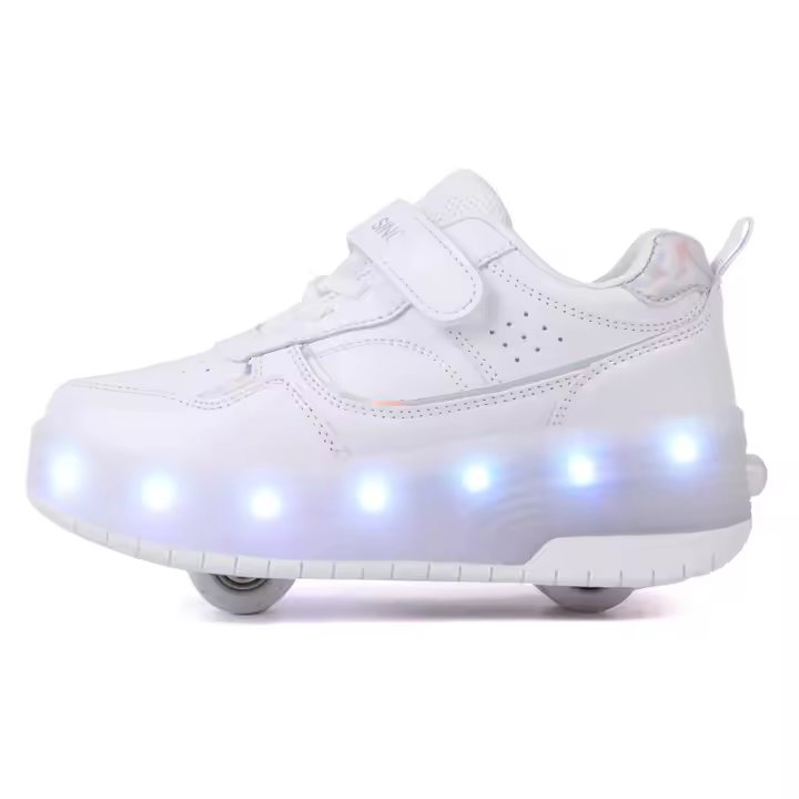 Nueva Moda Cool Zapatos Que Emiten Luz Zapatos De La Mafia Patines De Ruedas Extraíbles - 1