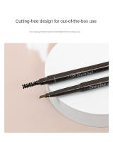 Lápiz potenciador de cejas de doble cabeza, tatuaje resistente al agua, lápiz profesional para cejas de larga duración con cepillo para cejas, maquillaje de ojos Natural - details 6