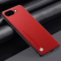 Funda de lujo de cuero PU para Google Pixel 9A Cubierta trasera de silicona mate - details 14