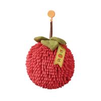 Toalla de Mano de Chenilla Suave y Absorbente Ideal para Cocina, Baño, Bolsa de Mano Roja con Lazo Colgante Herramienta para el Hogar - details 0