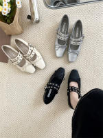 Zapatos Mary Jane de tacón grueso, estilo francés, nuevos, elegantes, de noche, con punta cuadrada y boca ligera, para mujer. - details 6
