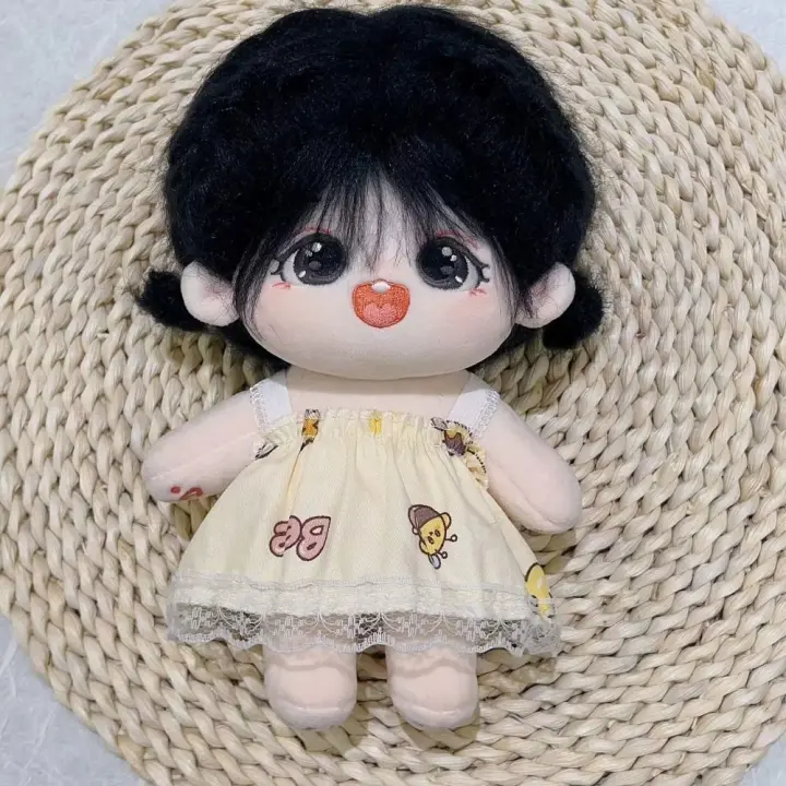 Muñeca linda de algodón de 20cm, accesorios de ropa de muñecas de peluche, ropa de vestidos de moda, falda, muñecas Idol EXO, nuevo - 1