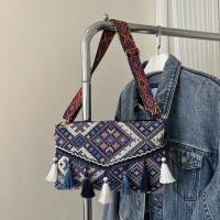 Bolso de hombro con borla para mujer, bandolera de estilo étnico de nicho popular, nueva tendencia, a la moda, con personalidad, 2024 - details 16