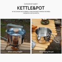 Olla de café portátil de 1L hervidor de agua multifuncional de acero inoxidable 304 olla de cocina multiherramienta suministros peligrosos normales - details 8