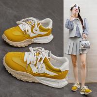 Zapatos de entrenamiento alemanes con suela de plataforma para mujer 2025 primavera nuevo color a juego Forrest Gump zapatos casual versátil antideslizante correr deportes papá zapatos - details 18