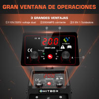 Máquina de Soldar Semi-Automática 3 en 1 HITBOX Herramienta de Sinergía para Soldadura de Hierro sin Gas HBM1200 Hecha en China - details 1