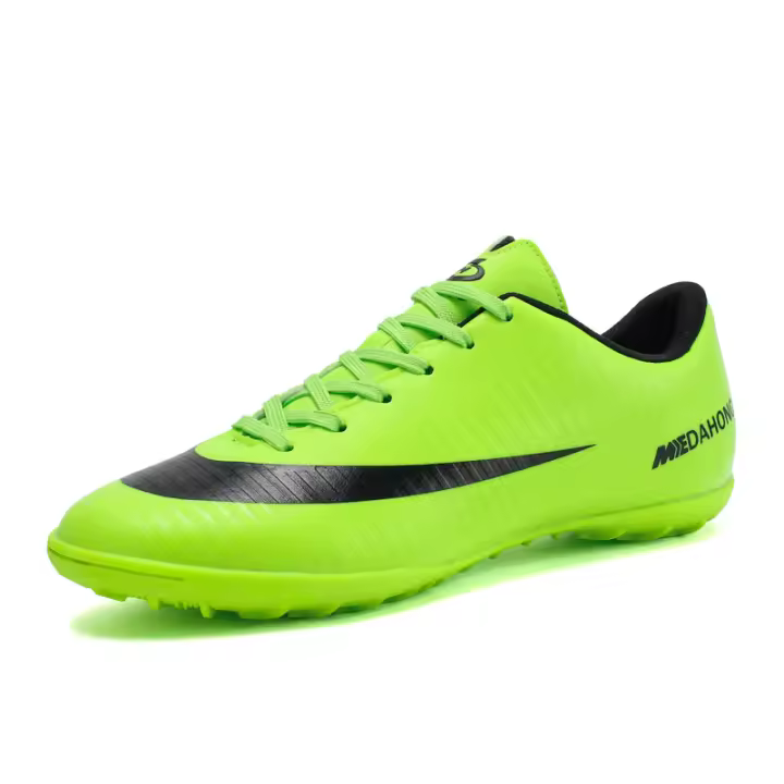 Zapatos de Fútbol de Caña Baja para Hombres Cremallera, Agarre Antideslizante, Forro de Cuero, Adaptables para Futbolín y Futsal Hechos en China - 1