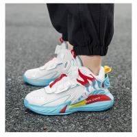 Nuevos zapatos ligeros de baloncesto para niños, zapatos deportivos con hebilla giratoria para niños, zapatillas deportivas transpirables para correr, zapatos de tenis para niños al aire libre - details 15