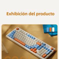 Langtu L98 teclado de tres modos de alto valor RGB con cable juego competitivo oficina escribiendo película inalámbrica teclado silencioso - details 24