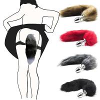 Juguete de Cola de Zorro de Acero Inoxidable Enchufe Anal Sensorial para Adultos - details 1