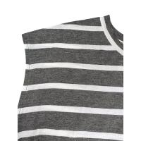 Vestido largo de manga corta con cuello redondo a rayas y cintura elegante con vestidos de encaje utilizados para la fiesta de verano de las mujeres - details 13