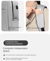Mochila para Laptop de Doble Capa de Almohadilla de Aire Impermeable, Resistente al Desgaste, Estilo Sencillo y Elegante para Hombres y Mujeres Viaje de Negocios Casual para Primavera/Verano - details 3