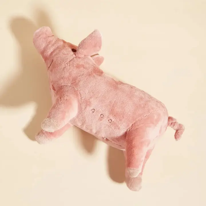 Juguete De Mordedor Resistente Para Perros Diseño De Cerdo Lindo Juguetes Interactivos Para Mascotas Material De Peluche - 1