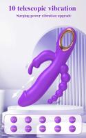 Vibrador de Aguja de Conejo 3 en 1 Estimulador de Clítoris y G Spot para Mujer Masajeador de Vagina - details 1