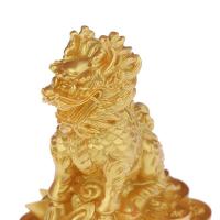 Estatua de la bestia del Dios Qilin, Fengshui Kylin Chi-lin Qilin de cobre chino, para decoración del hogar, 1 par - details 10