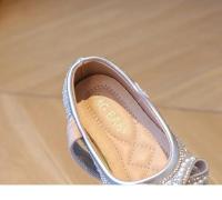 Zapatos de cuero para niñas, calzado de vestir versátil con lazo y cuentas de fondo suave, estilo princesa a la moda, novedad de otoño, 2024 - details 14